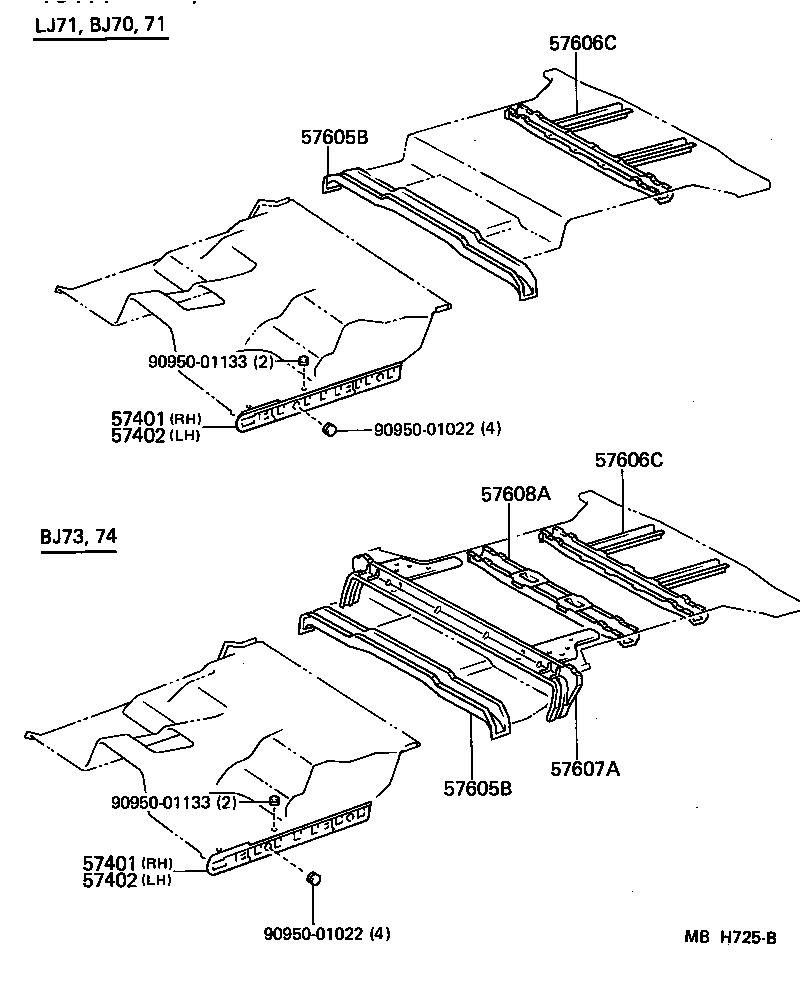 57608-90K02 MEMBER SUB-ASSY, REAR FLOOR CROSS, NO.4 product image