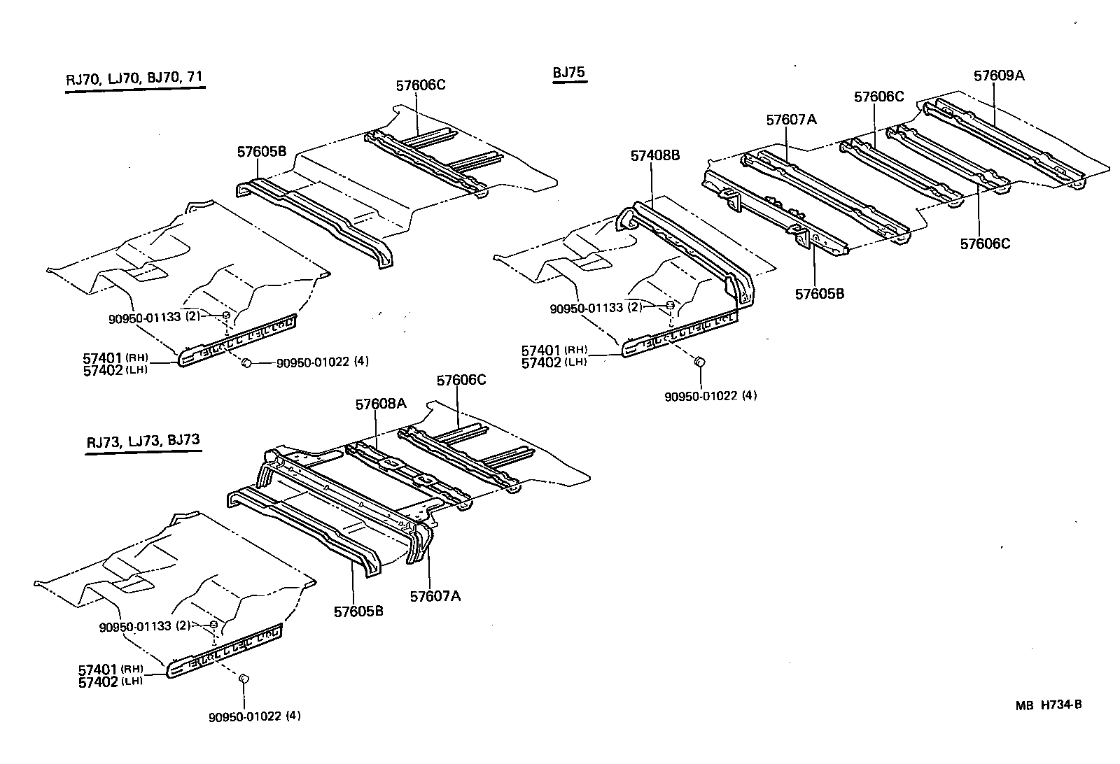 57655-90K01 MEMBER SUB-ASSY, REAR FLOOR CROSS, NO.4 product image