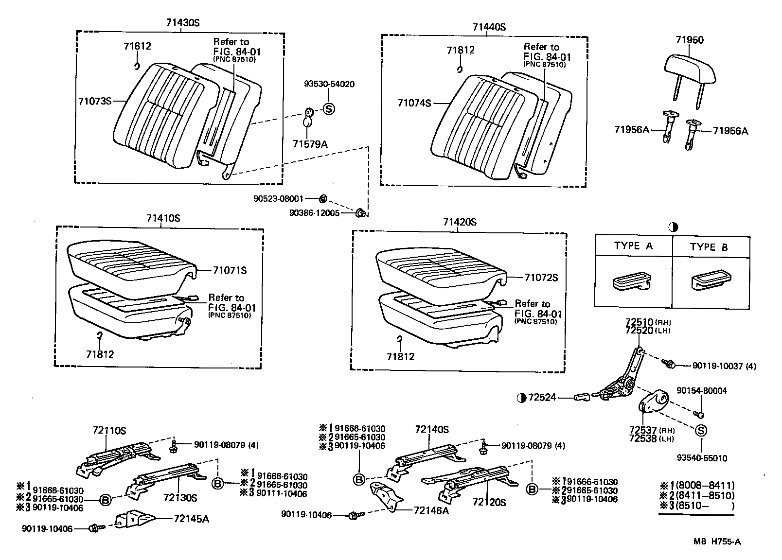 71071-90A12 COVER, FRONT SEAT CUSHION, RH(FOR SEPARATE TYPE) product image