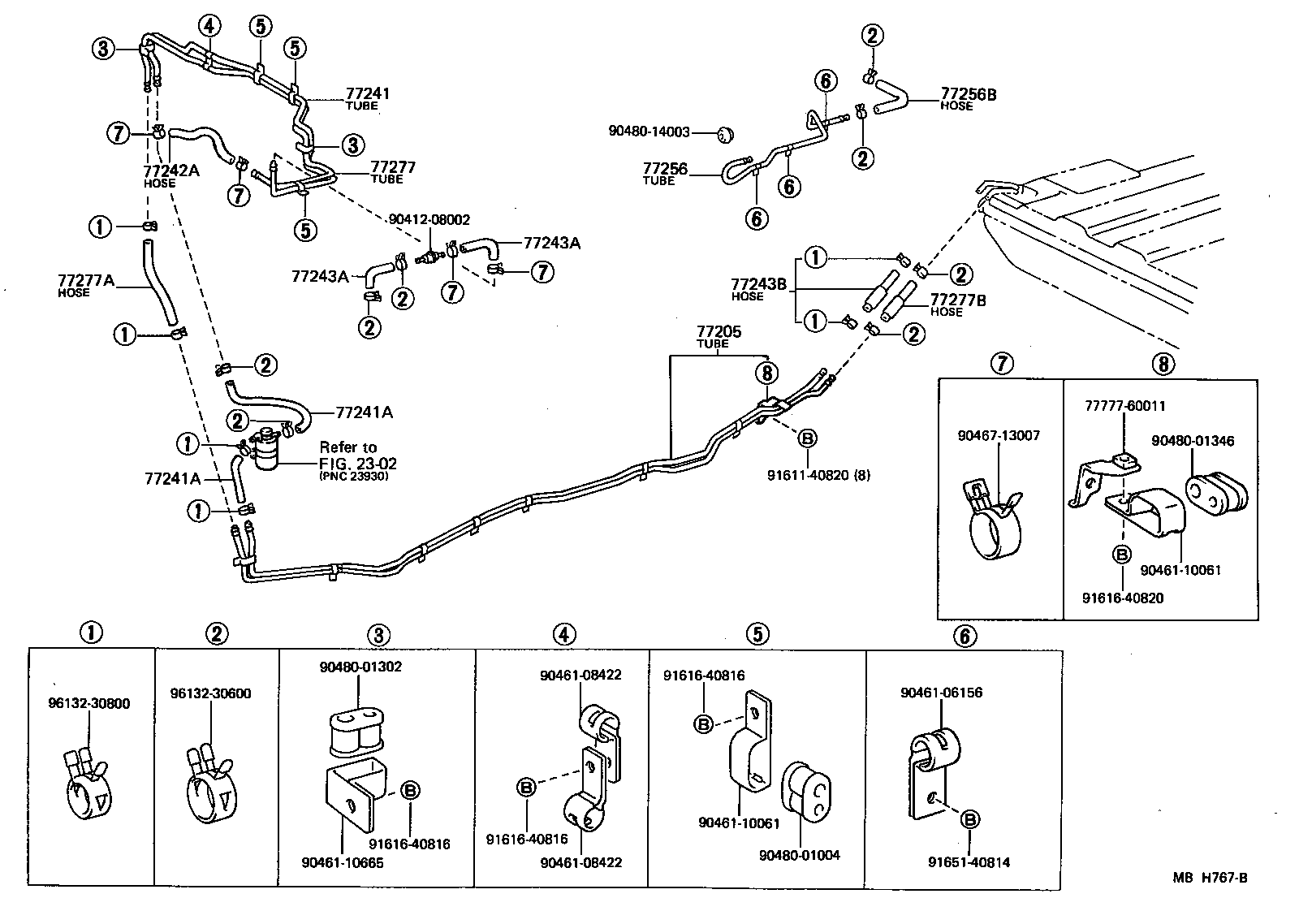 77142-60020 BRACKET, FUEL TANK MOUNTING, REAR product image