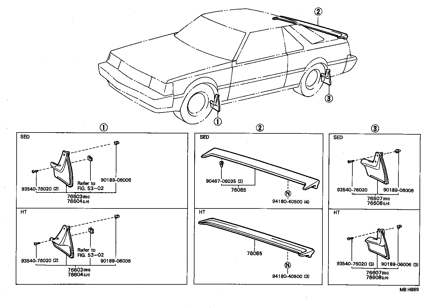 76085-91D01 SPOILER SUB-ASSY, REAR product image