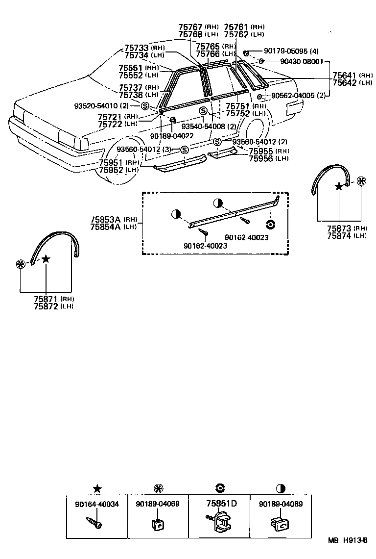 Toyota 67913-22060-04 PLATE, FRONT DOOR SCUFF, OUTSIDE RH