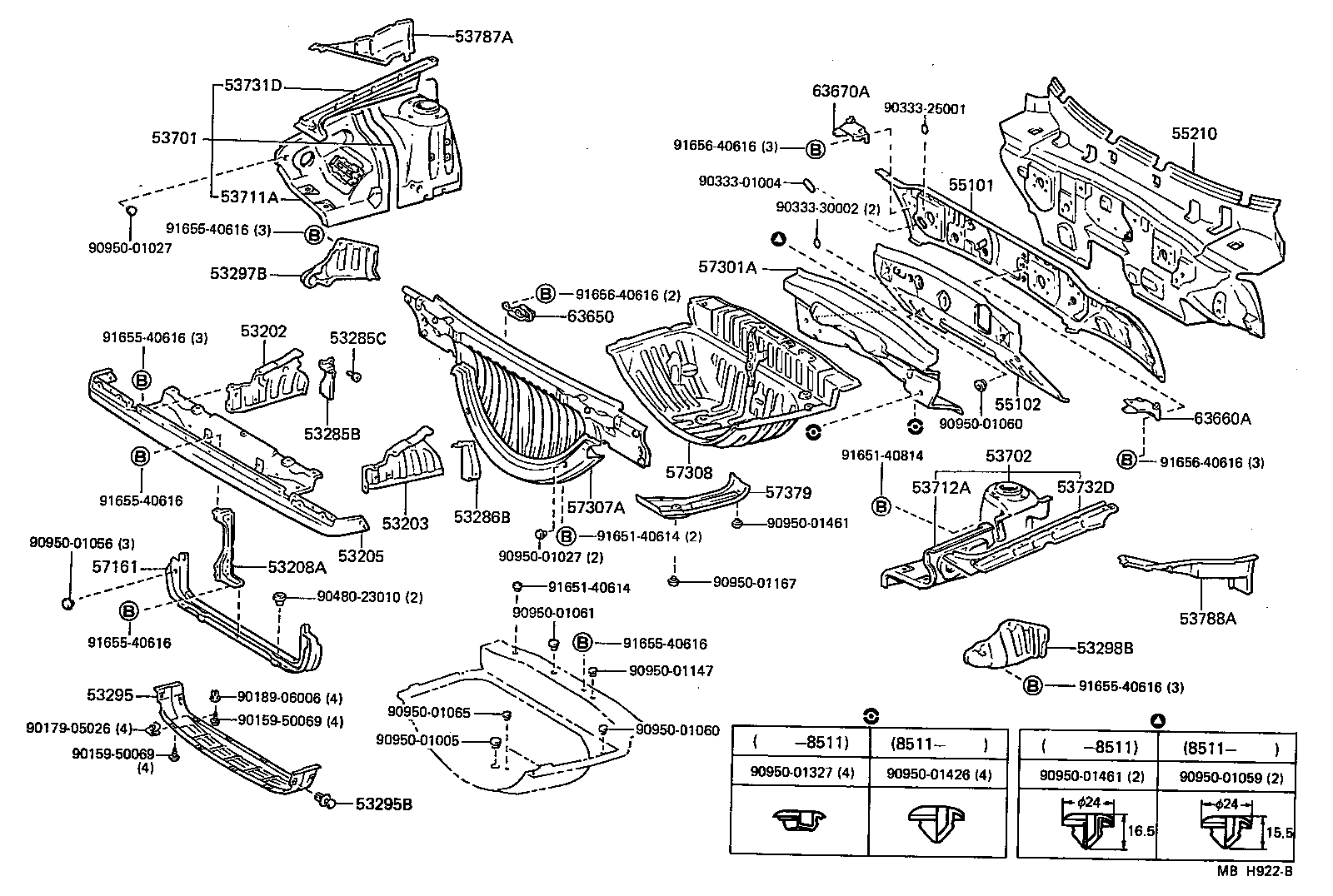 Toyota 53702-17020 APRON SUB-ASSY, FRONT FENDER, LH
