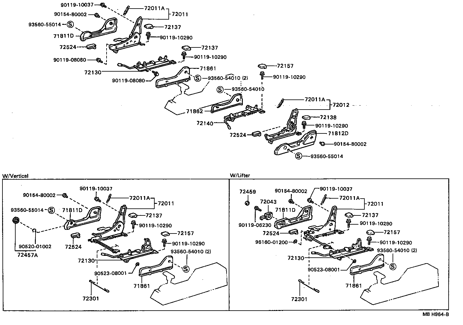 71630-20360 SPRING ASSY, FRONT SEAT BACK, RH(FOR SEPARATE TYPE) product image