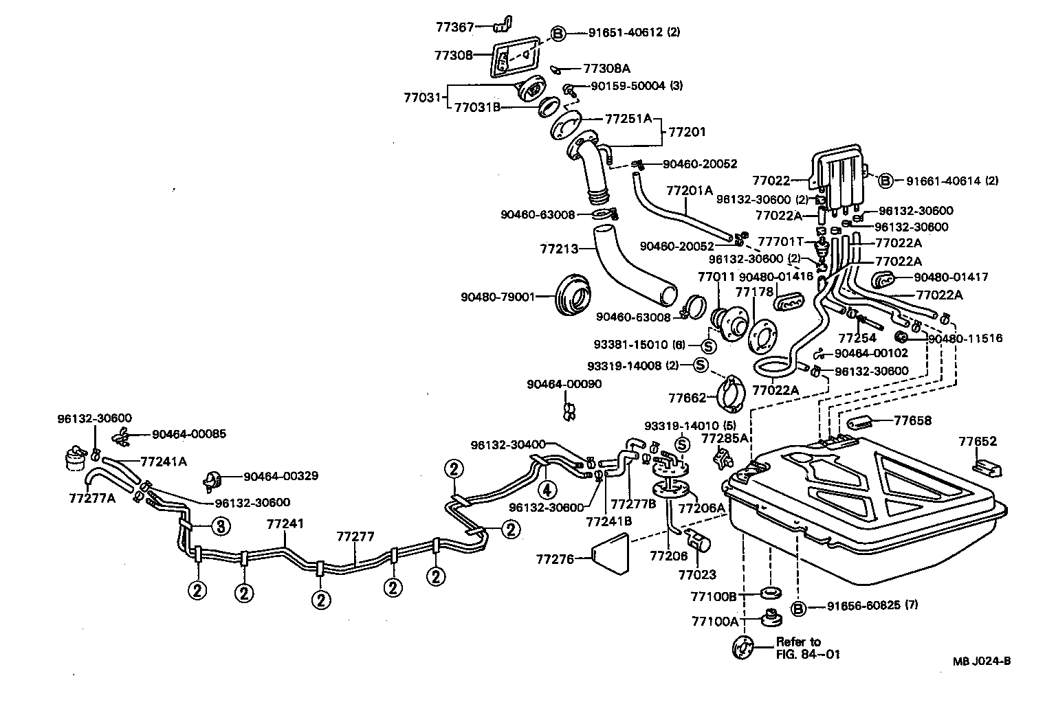 95332-06050 HOSE, FUEL(FOR FUEL EVAPORATIVE SEPARATOR) product image