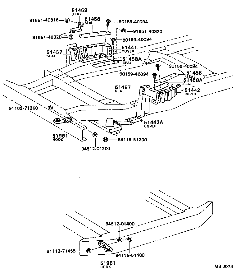 51449-36030 COVER, ENGINE UNDER, NO.2 product image