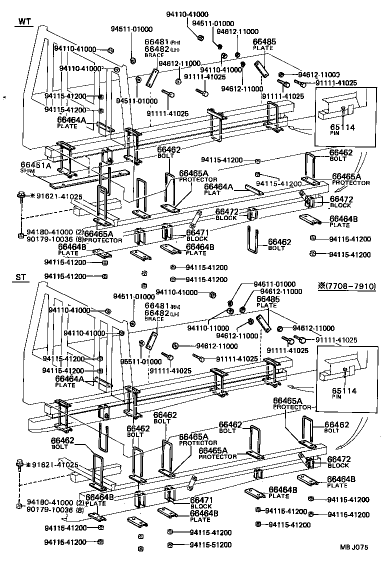 65129-95402 COVER, MAIN SILL REAR END product image