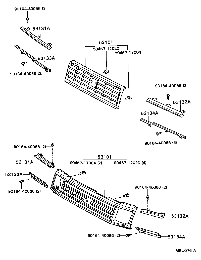 53134-22040 DOOR, HEADLAMP, LOWER LH product image