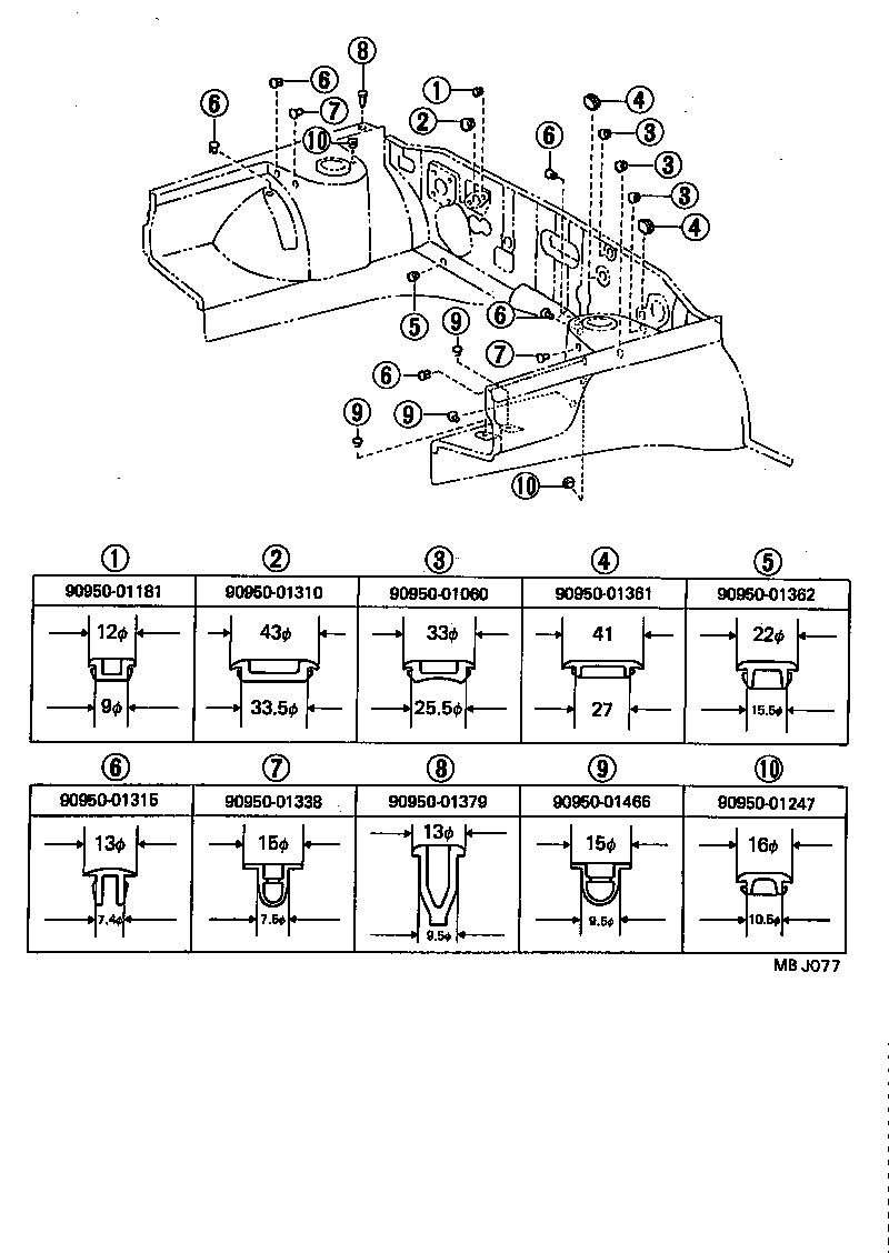 53702-22430 APRON SUB-ASSY, FRONT FENDER, LH product image