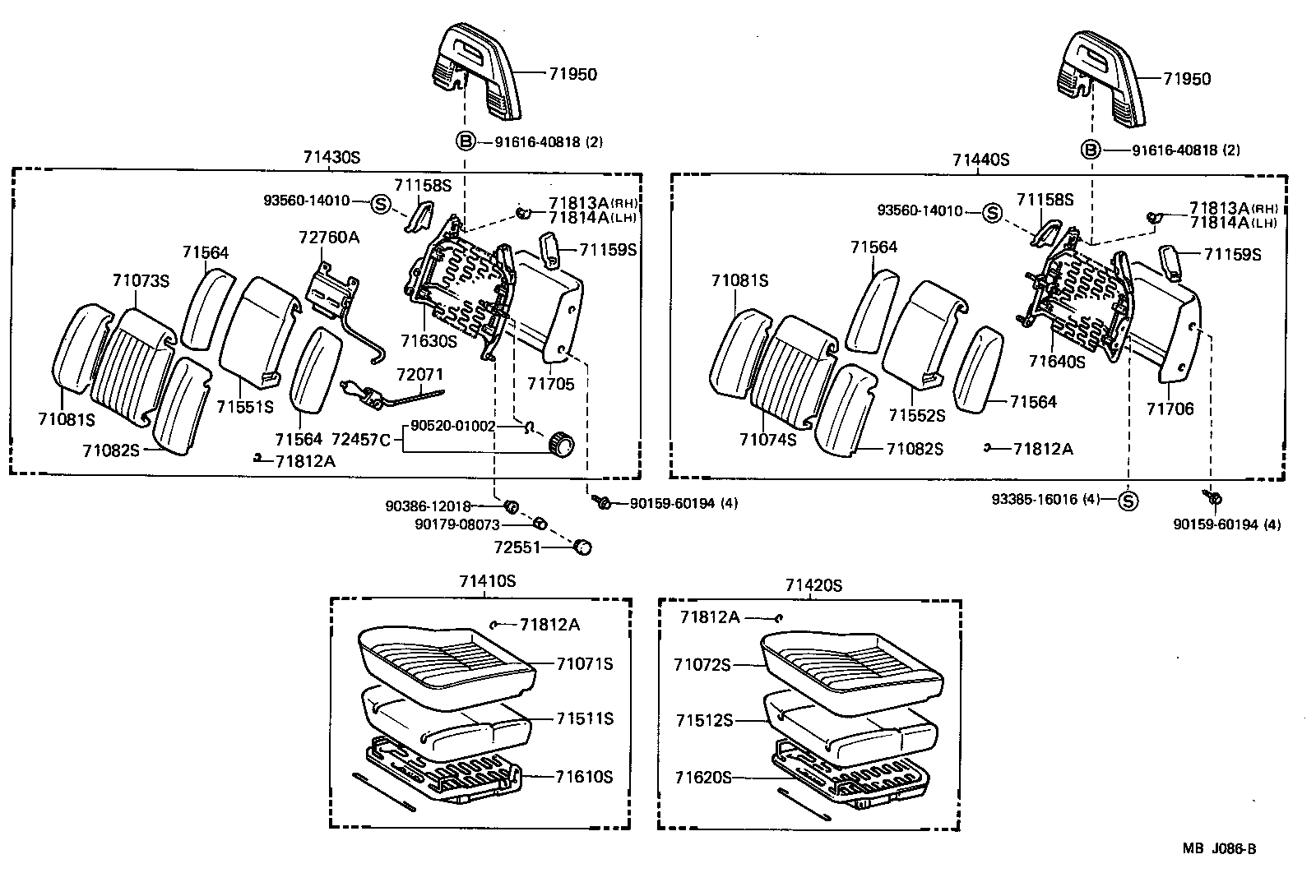 72750-12050 ADJUSTER ASSY, LUMBAR SUPPORT product image