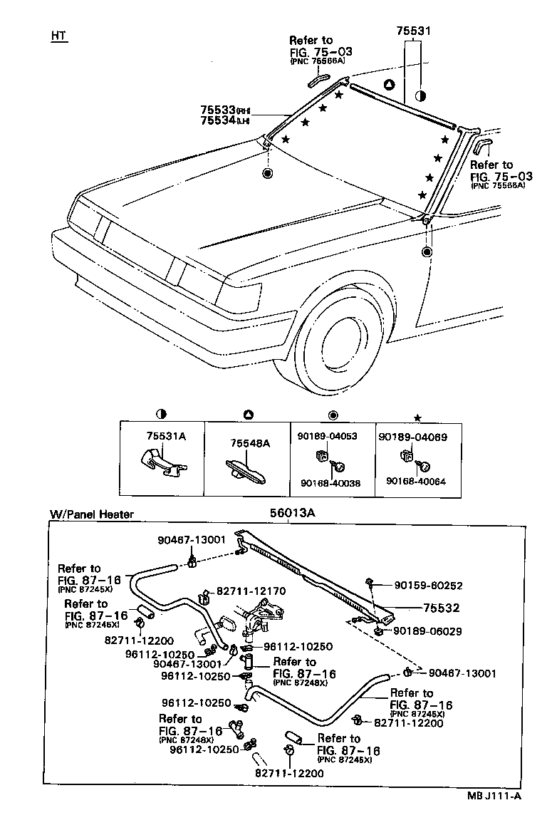 75504-22040 MOULDING, WINDSHIELD, LOWER product image