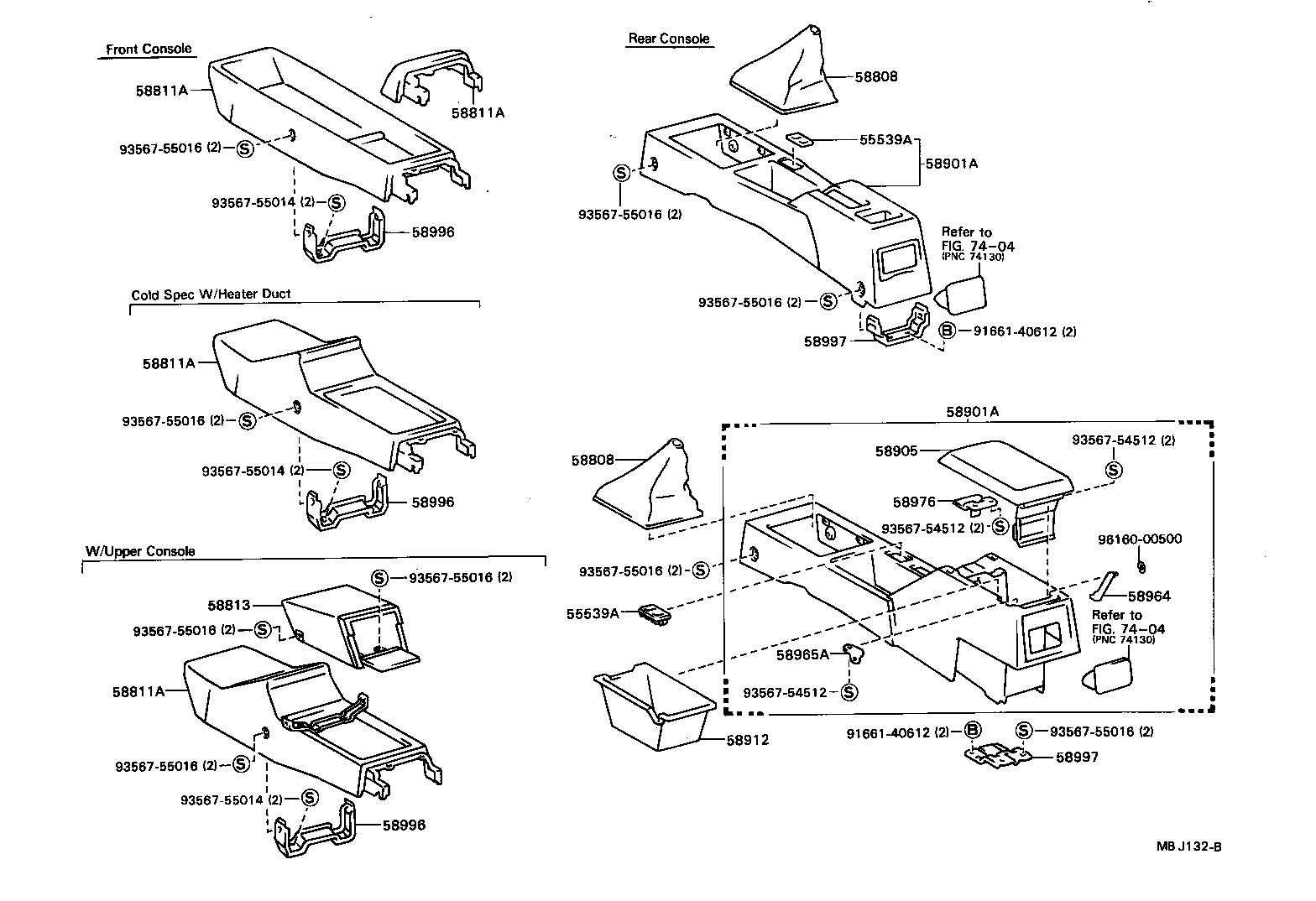 58905-12050-06 DOOR SUB-ASSY, CONSOLE COMPARTMENT product image