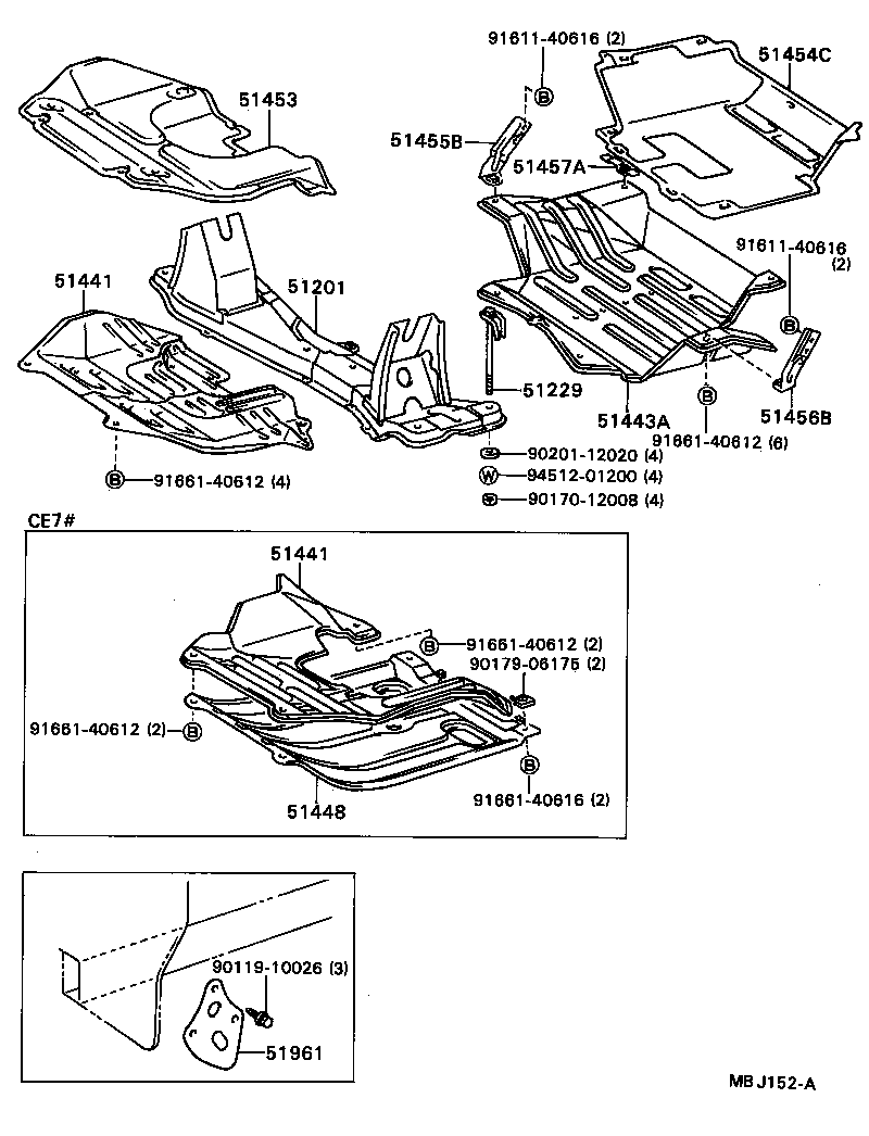 51405-13010 COVER, ENGINE UNDER, NO.1 product image