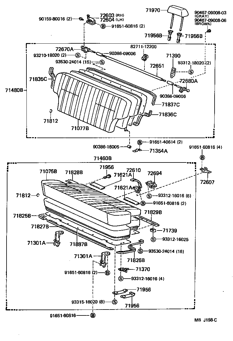 71071-90A12 COVER, FRONT SEAT CUSHION, RH(FOR SEPARATE TYPE) product image