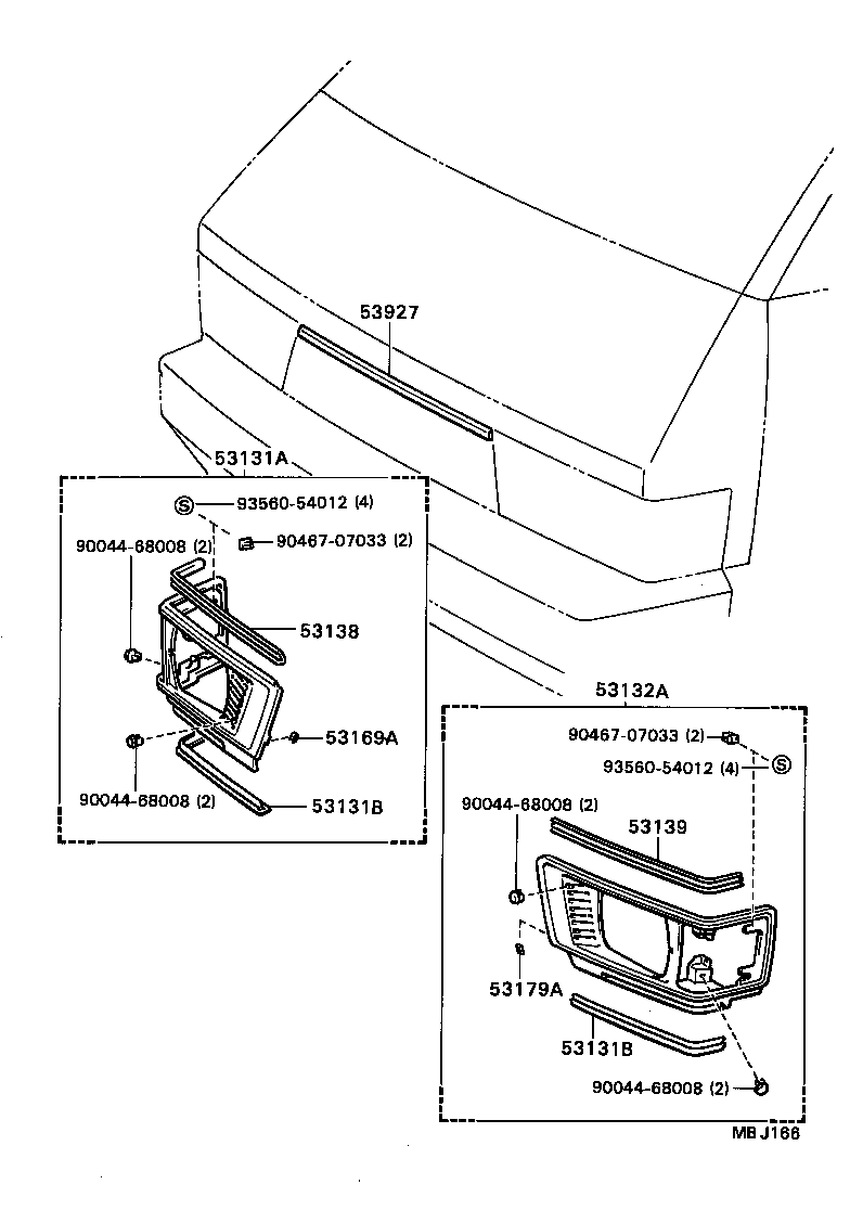 53159-87002 PAD, HEADLAMP DOOR, LH product image