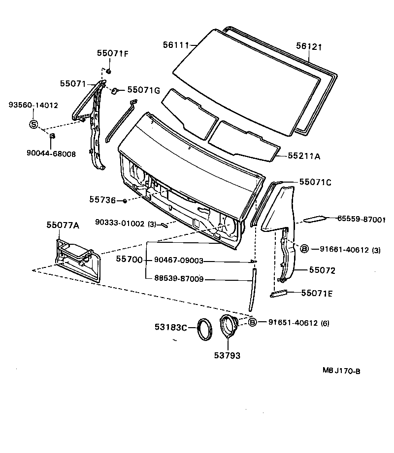 53801-87003 PANEL SUB-ASSY, FRONT SIDE, RH product image