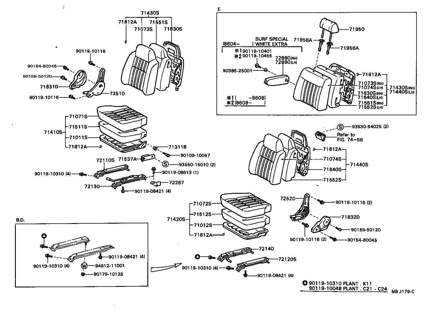 71065-87014 COVER ASSY, NO.1 SEAT CUSHION product image
