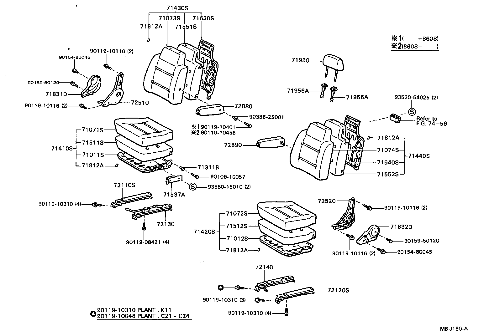 71065-87014 COVER ASSY, NO.1 SEAT CUSHION product image