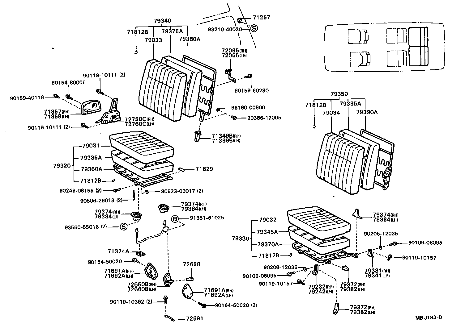71065-87014 COVER ASSY, NO.1 SEAT CUSHION product image