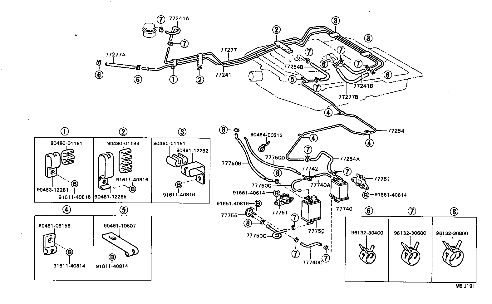 77017-28050 TUBE SUB-ASSY, FUEL TANK SUCTION product image