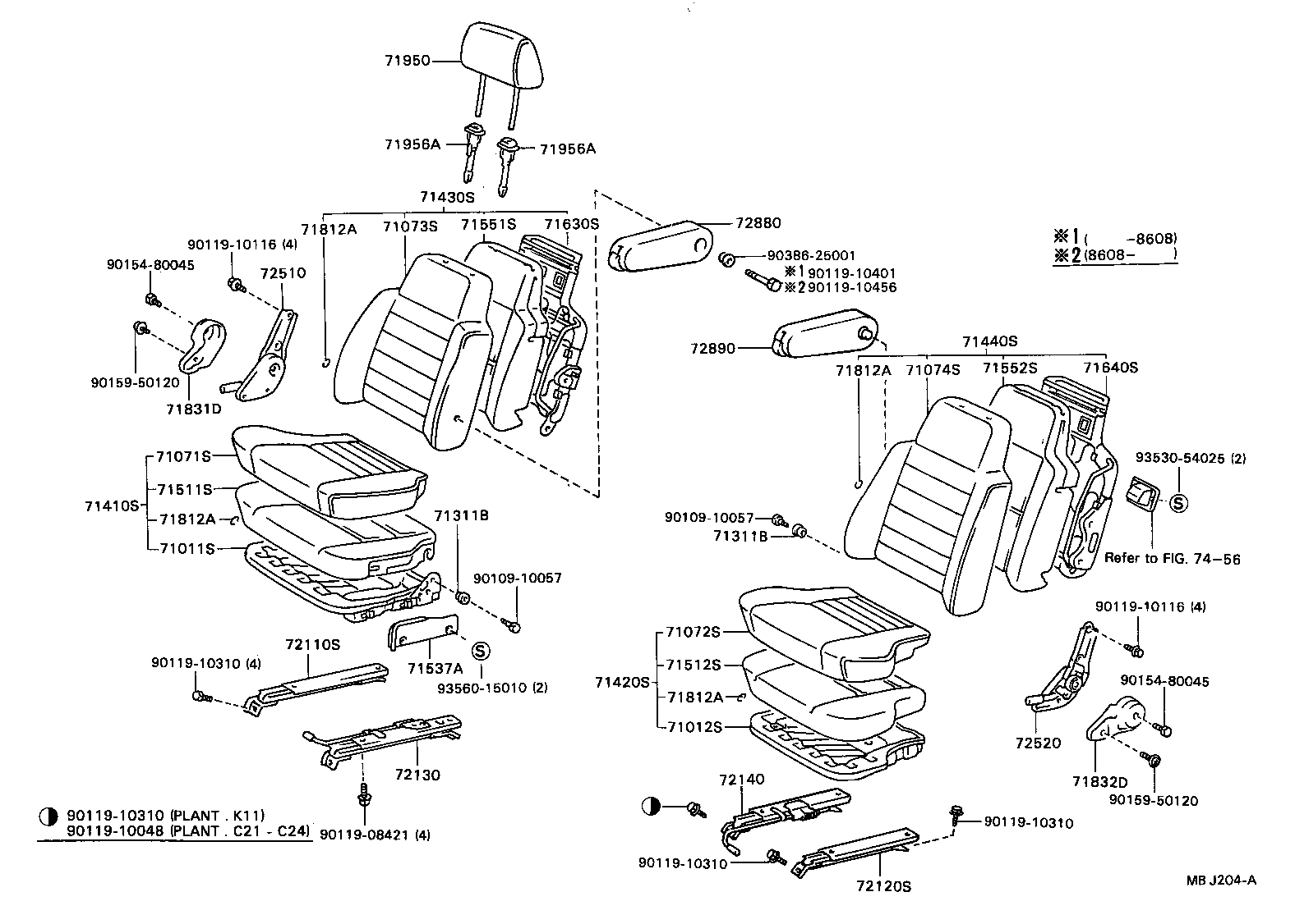 71012-87011 FRAME SUB-ASSY, FRONT SEAT CUSHION, LH product image