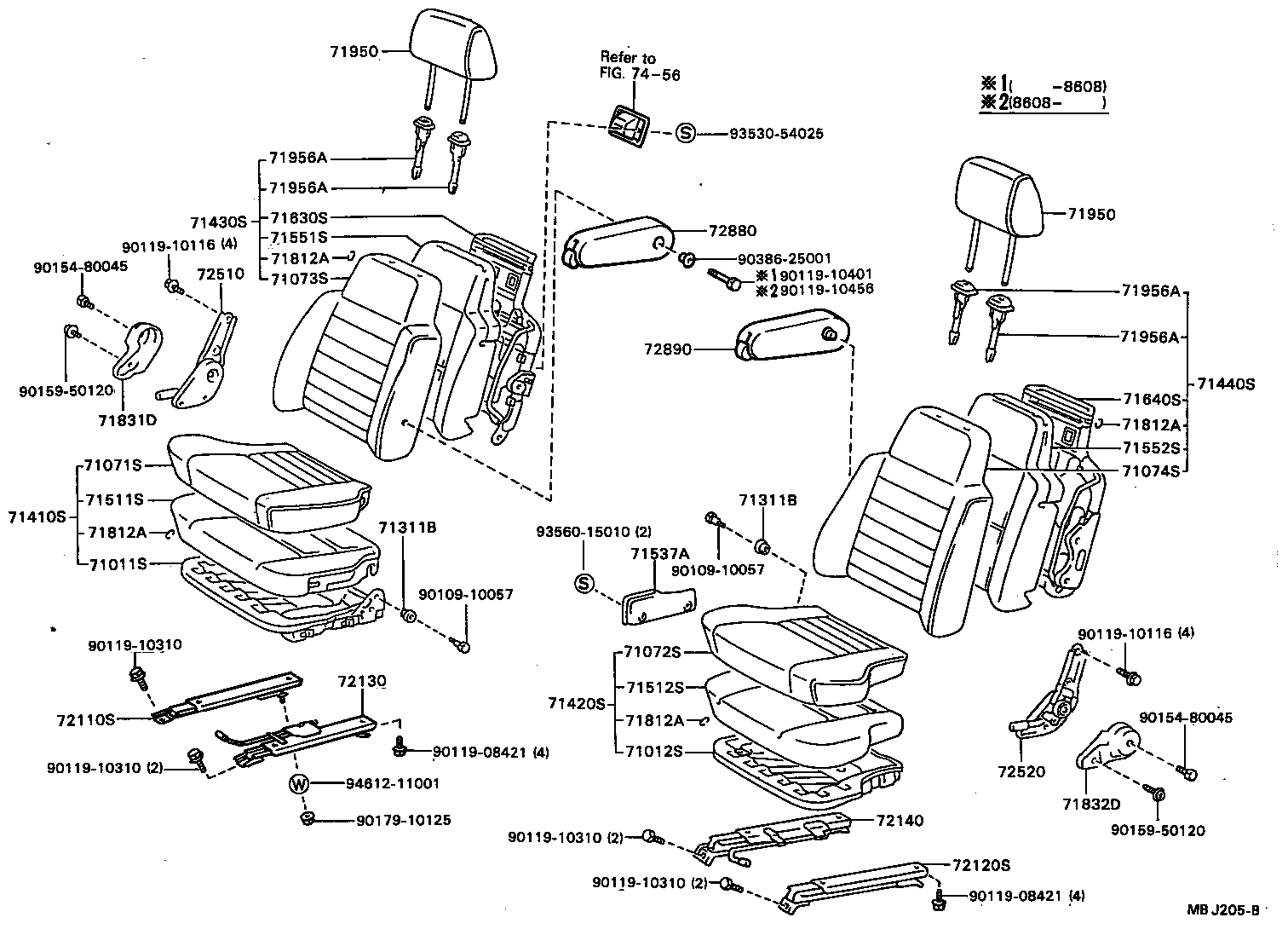 71012-87011 FRAME SUB-ASSY, FRONT SEAT CUSHION, LH product image