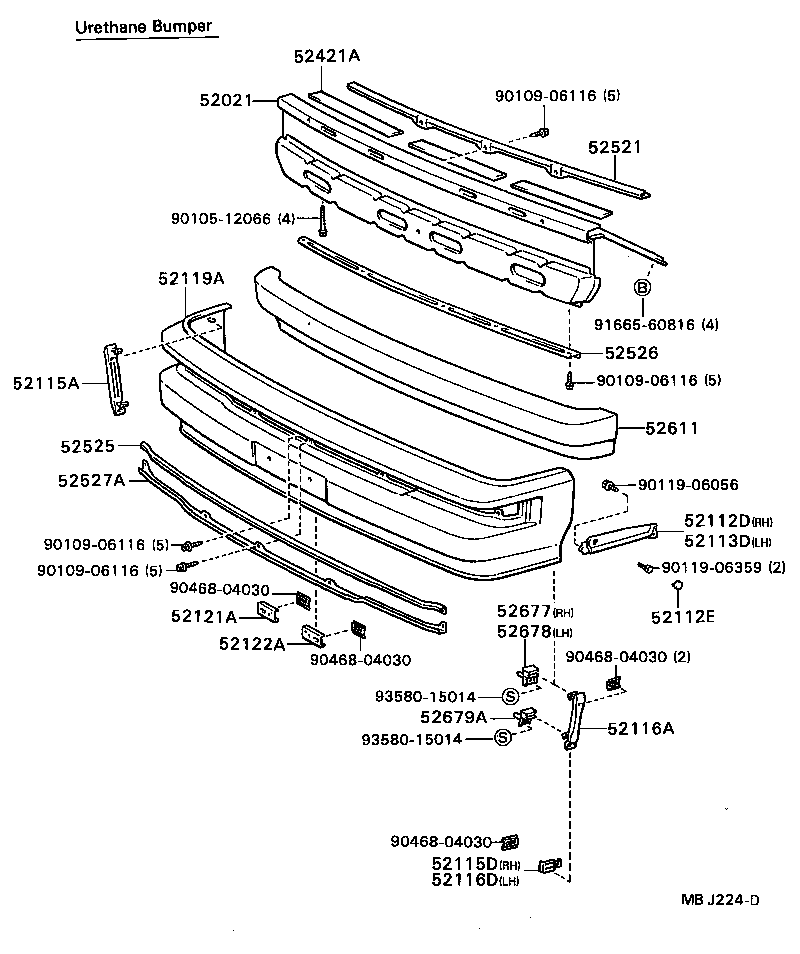 52021-28010 REINFORCEMENT SUB-ASSY, FRONT BUMPER product image
