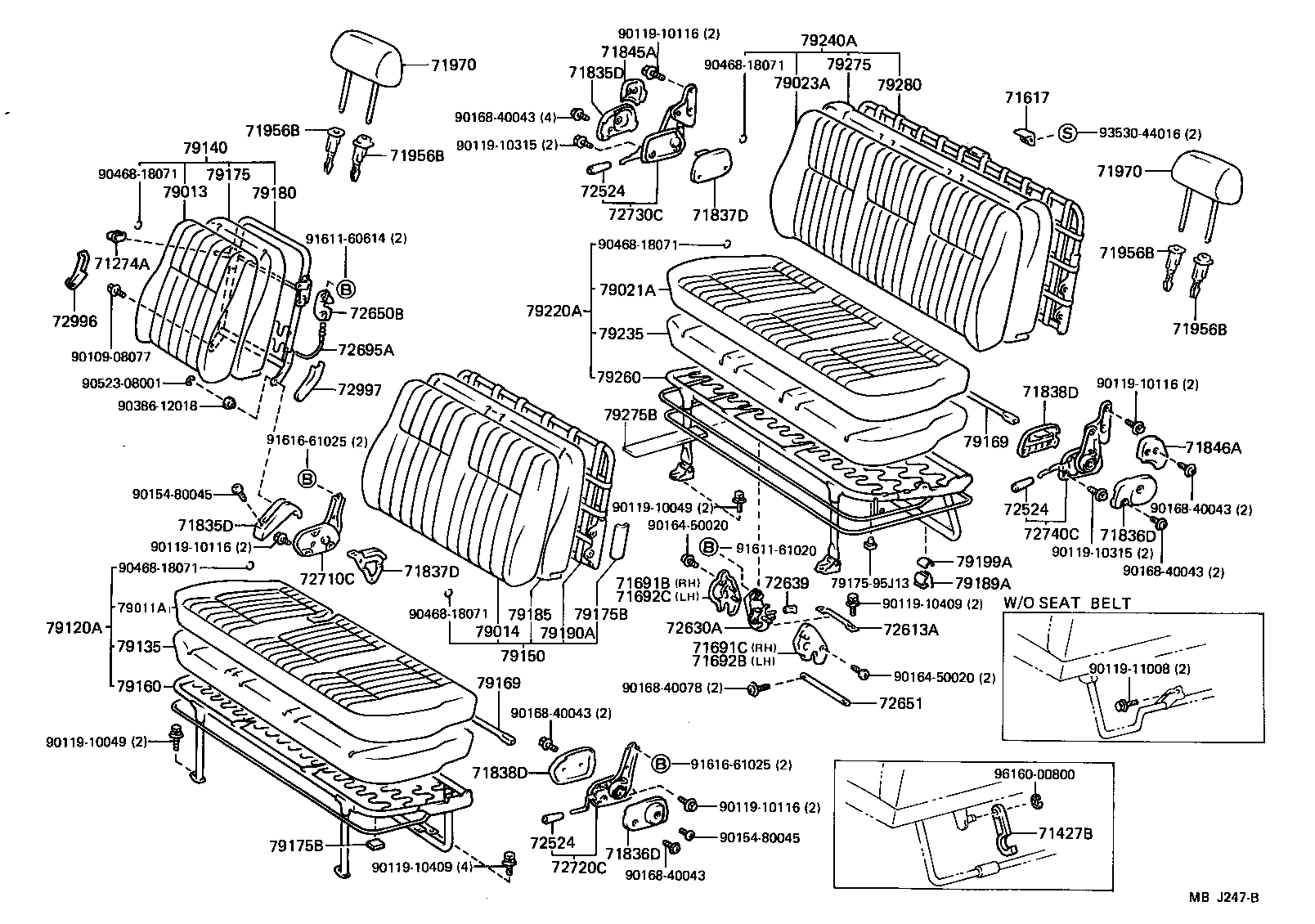 71012-95J02 FRAME SUB-ASSY, FRONT SEAT CUSHION, LH product image