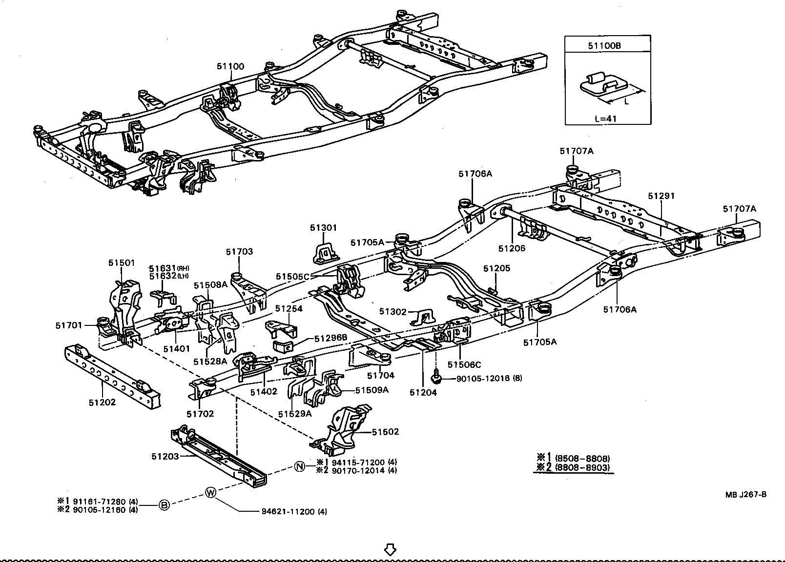 51047-35040 BRACKET SUB-ASSY, ENGINE FRONT MOUNTING, RH product image