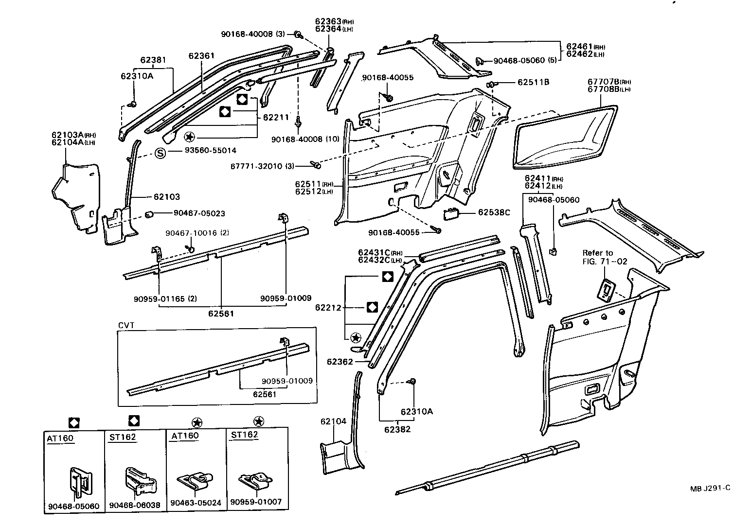 62105-20080 INSULATOR SUB-ASSY, COWL SIDE, RH product image