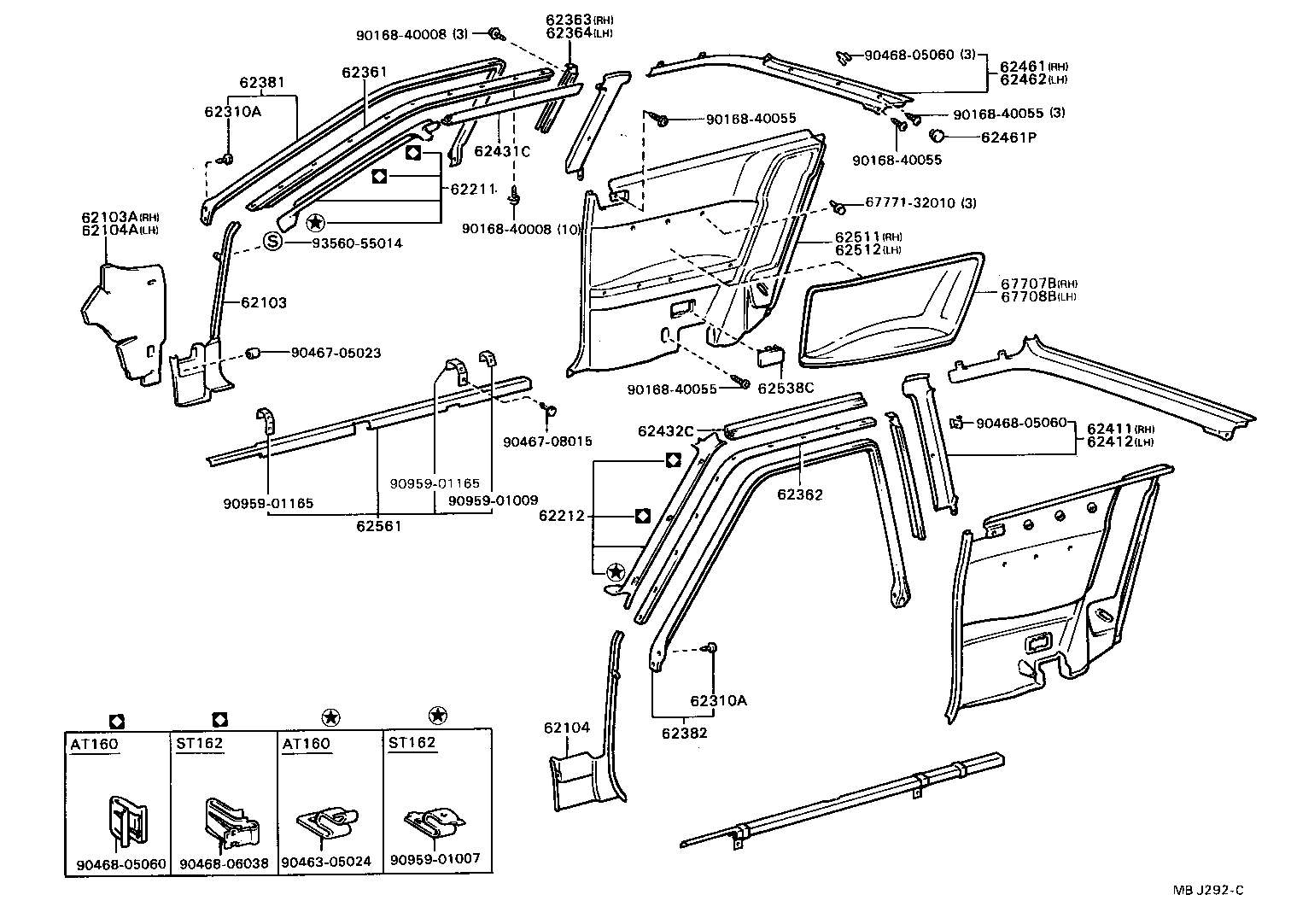 62105-20080 INSULATOR SUB-ASSY, COWL SIDE, RH product image