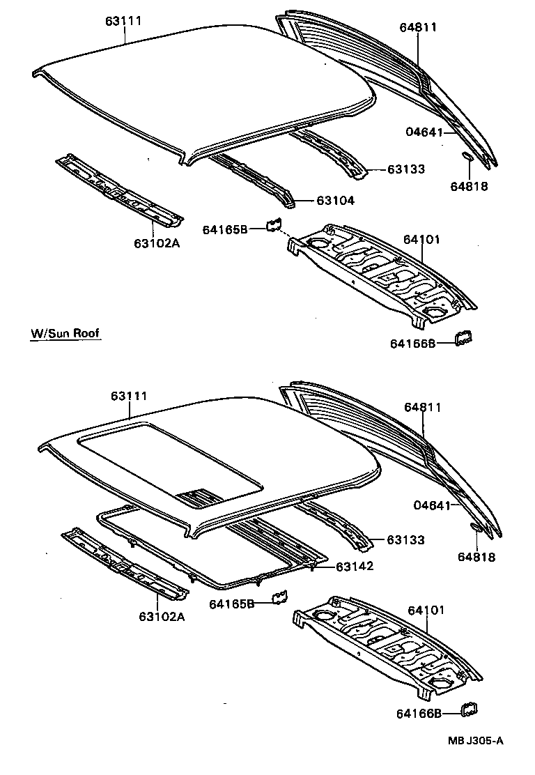 64811-20640 GLASS, BACK WINDOW product image
