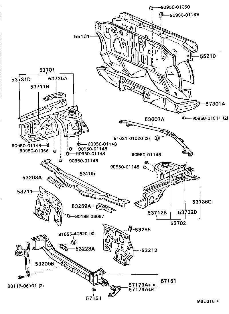 55101-20680 PANEL SUB-ASSY, DASH product image