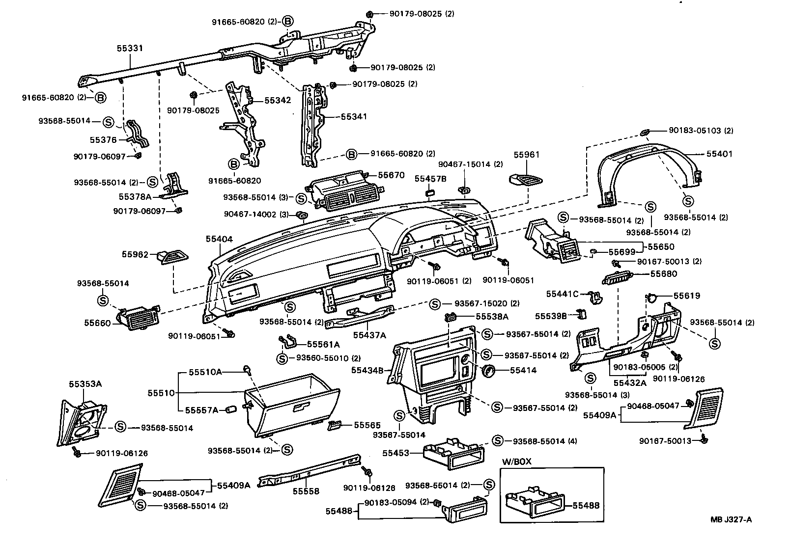 55306-20060 BRACE, INSTRUMENT PANEL, NO.1 product image