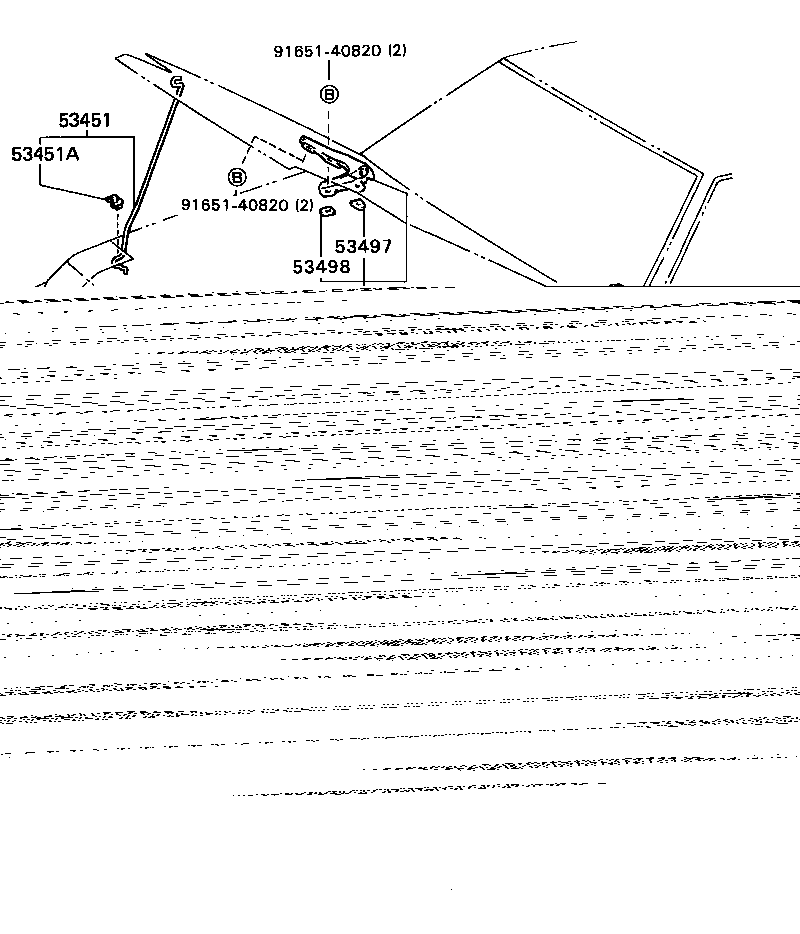 Toyota 53630-20160 CABLE ASSY, HOOD LOCK CONTROL
