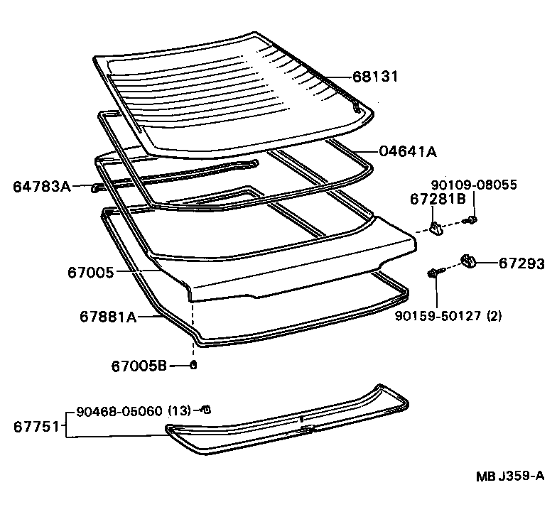 67005-20600 PANEL SUB-ASSY, BACK DOOR product image