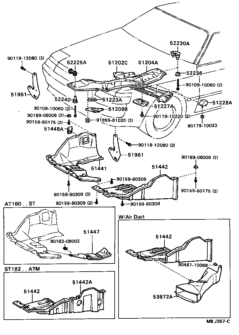 51441-20130 COVER, ENGINE UNDER, NO.1 product image