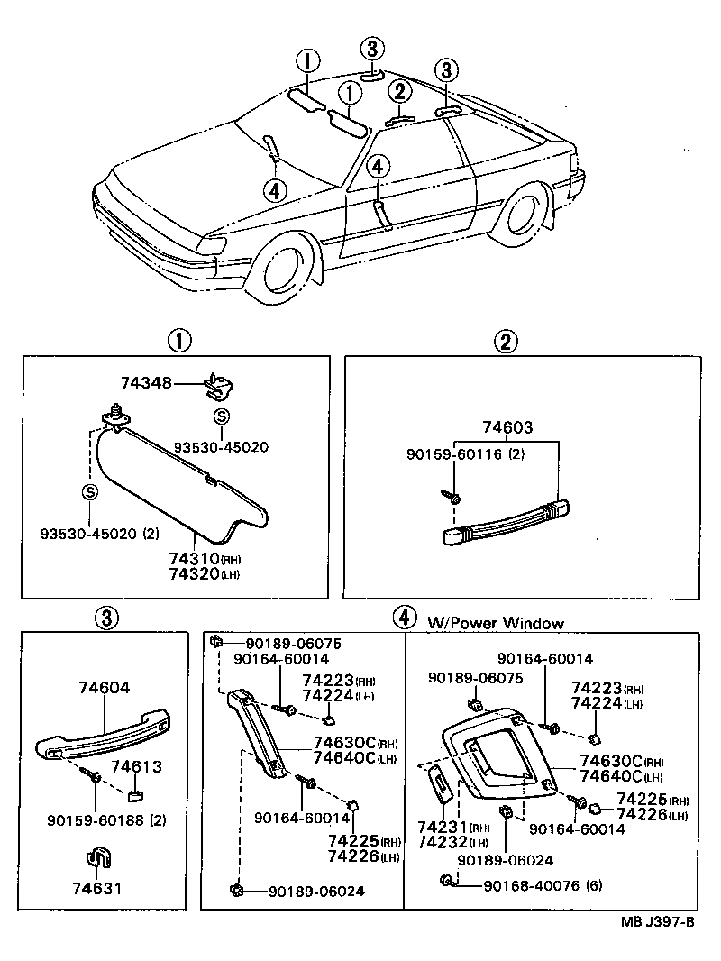74232-20140-03 PANEL, FRONT ARMREST BASE, UPPER LH product image