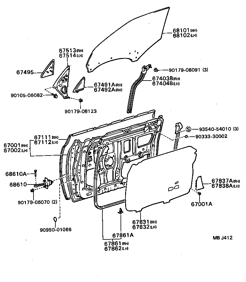 67112-20170 PANEL, FRONT DOOR, OUTER LH product image