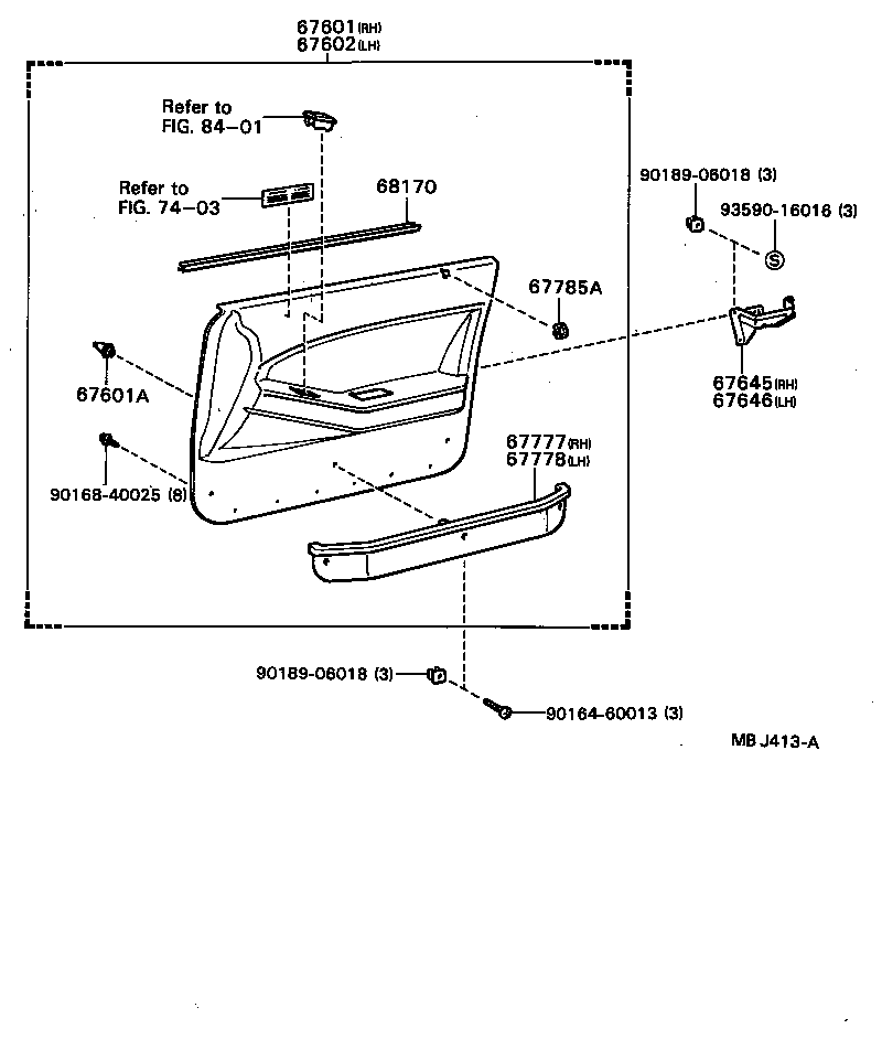 67112-20170 PANEL, FRONT DOOR, OUTER LH product image