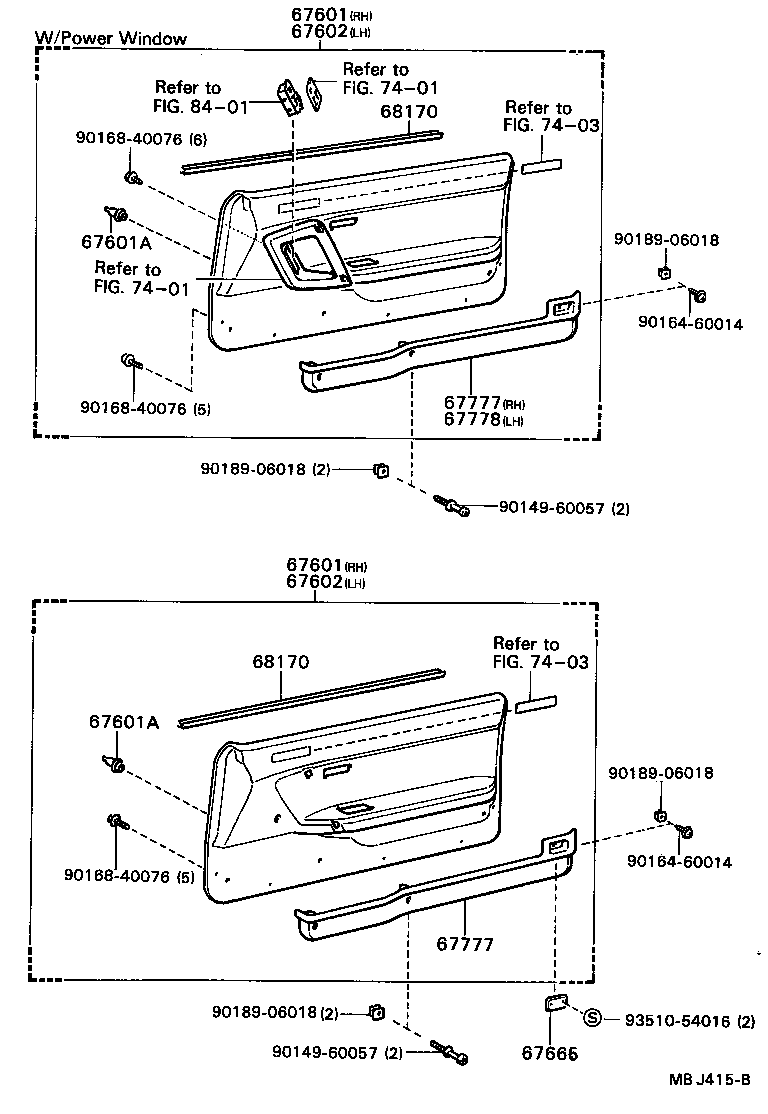 67002-20690 PANEL SUB-ASSY, FRONT DOOR, LH product image
