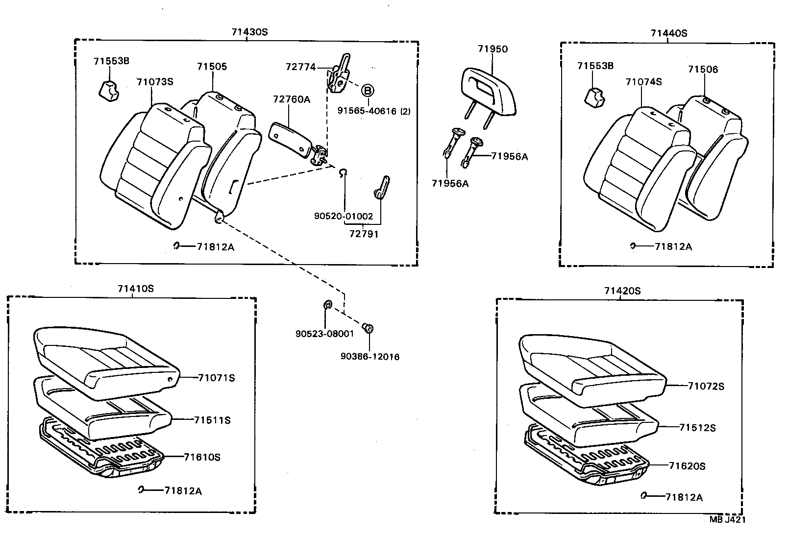72750-20060 ADJUSTER ASSY, LUMBAR SUPPORT product image