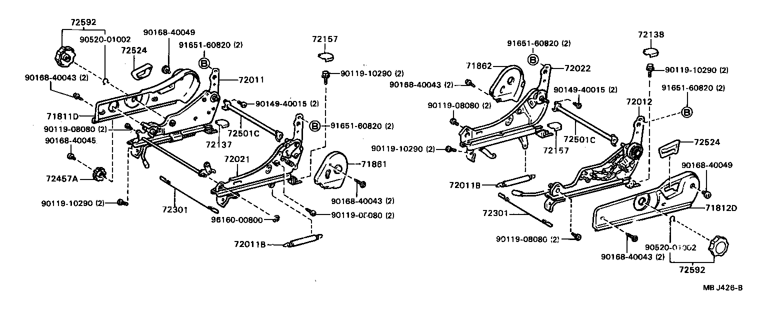 72750-20060 ADJUSTER ASSY, LUMBAR SUPPORT product image