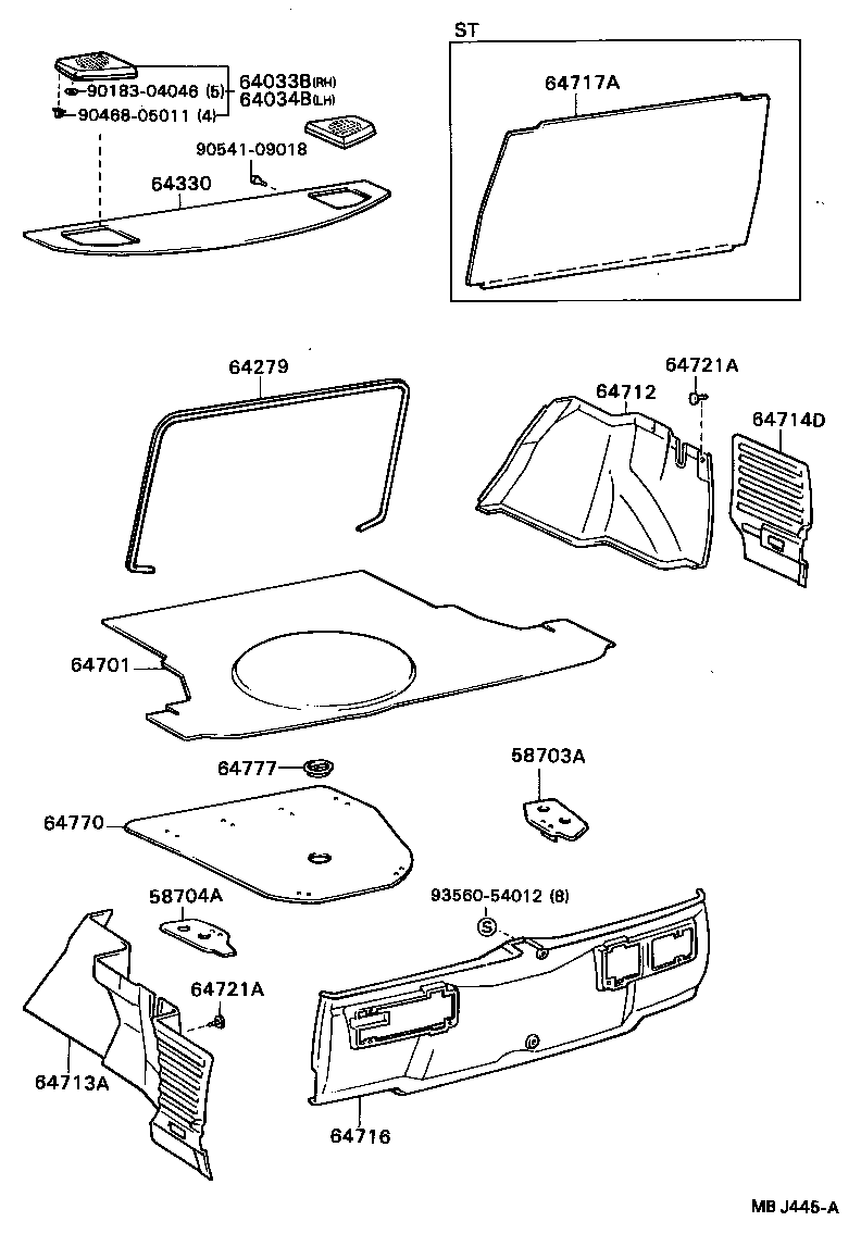 64330-20770-06 PANEL ASSY, PACKAGE TRAY TRIM product image