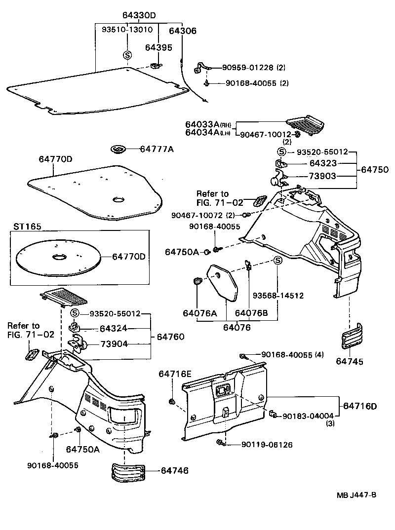 64770-20070 COVER ASSY, SPARE WHEEL product image