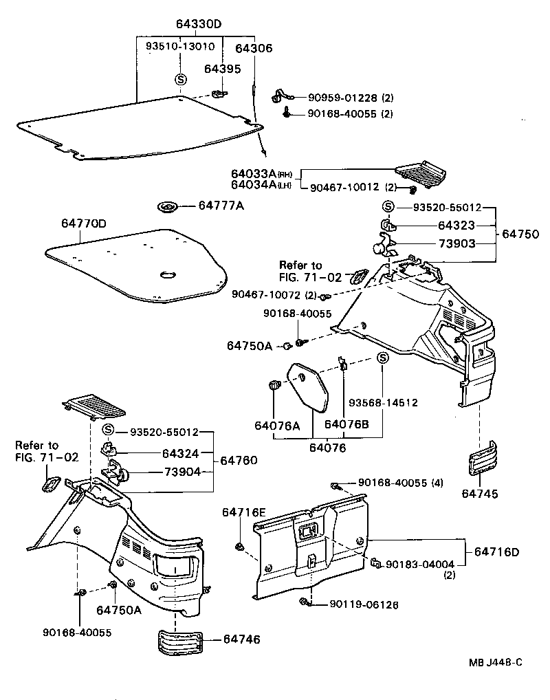 64033-20060-04 GRILLE SUB-ASSY, REAR SPEAKER, RH product image