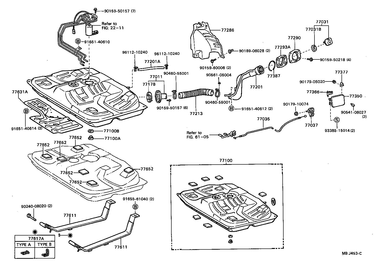 77360-20020 SPRING, FUEL FILLER OPENING LID HINGE product image