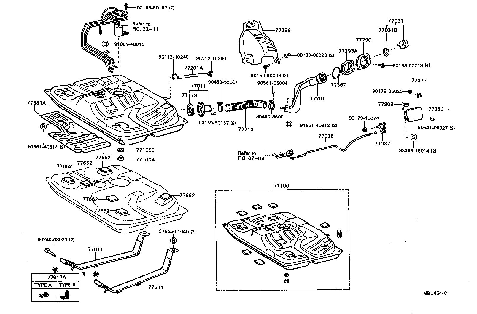 77018-20030 TUBE SUB-ASSY, FUEL TANK EVAPORATION VENT product image