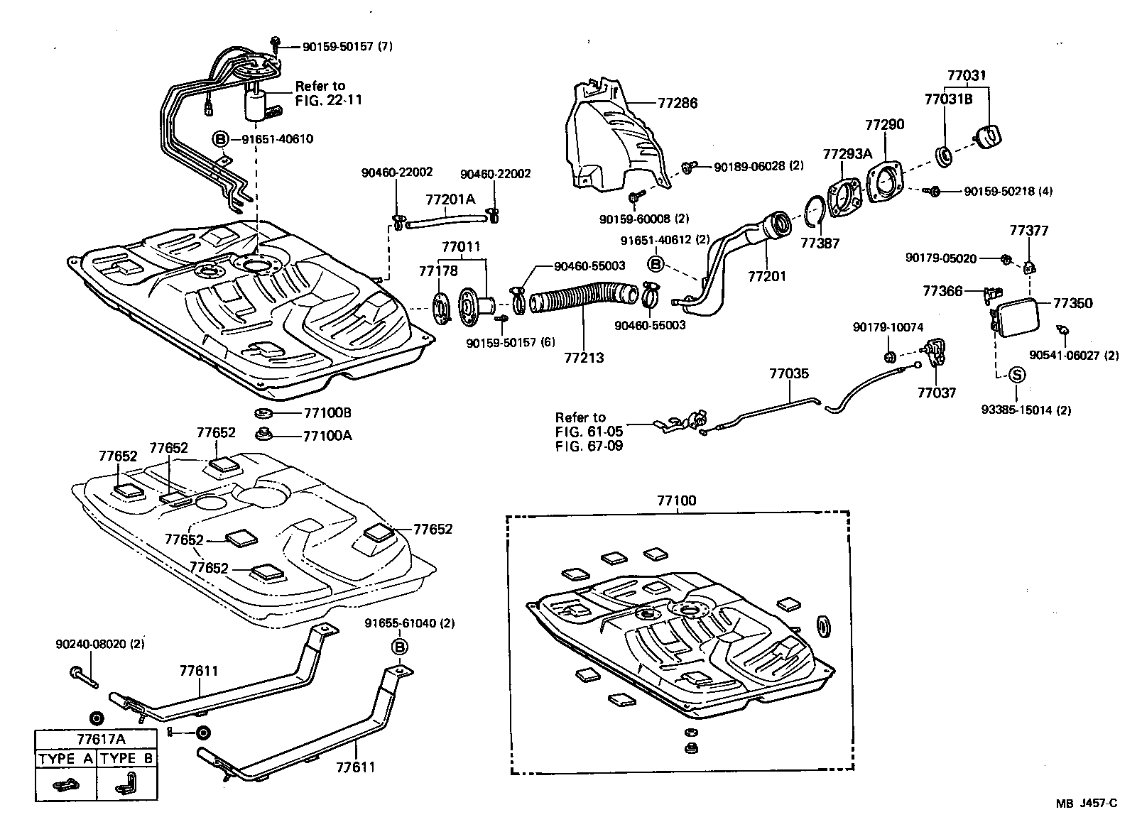 Toyota 77251-20330 TUBE, FUEL MAIN, NO.1