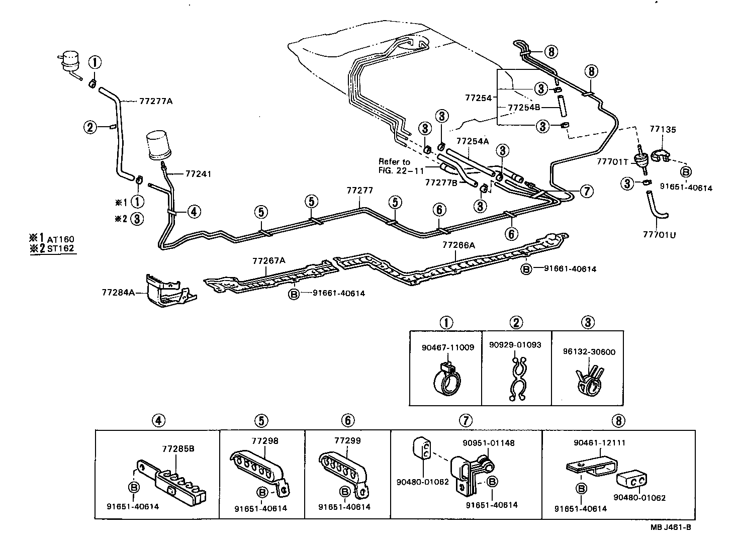 77035-20160 CABLE SUB-ASSY, FUEL LID LOCK CONTROL product image